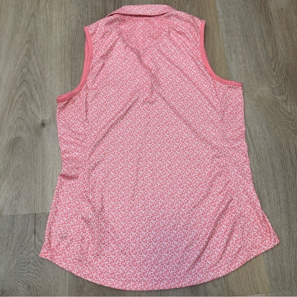 Greg Norman Collection Peachy Pink Sleeveless Golf Polo size S - Picture 4 of 6